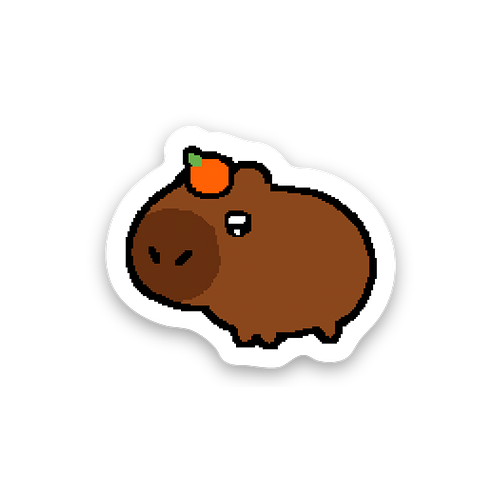 1" Tangerine Churro Sticker