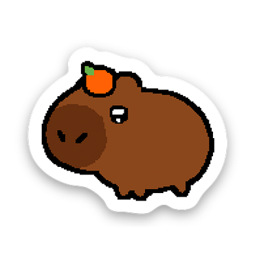 1" Tangerine Churro Sticker