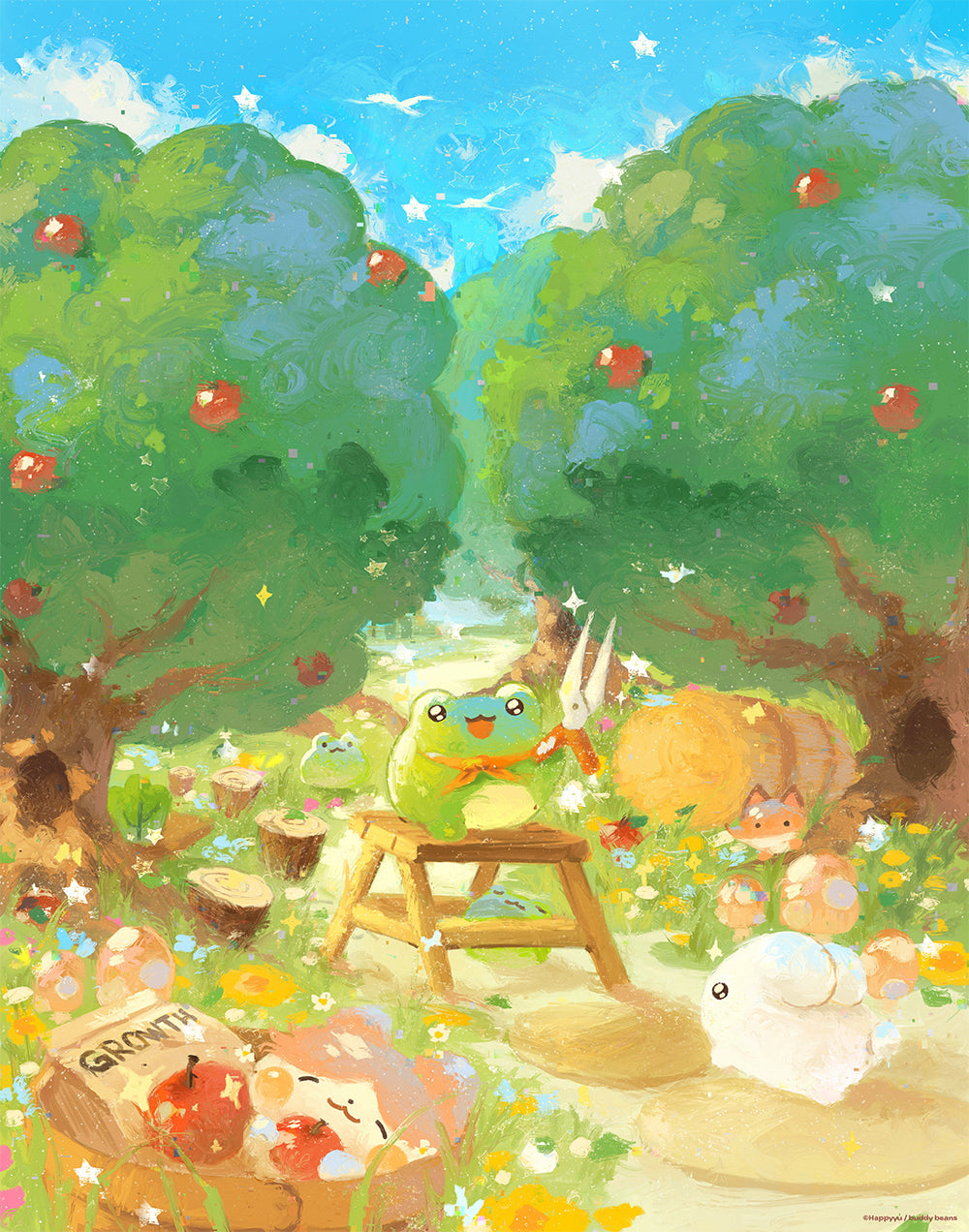 Patient Farmer Illustrated Poster